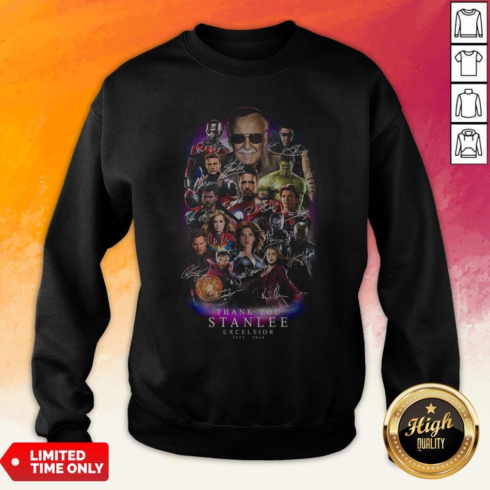 Marvel Heroes Thank You Stan Lee Excelsior 1922-2018 Signature Shirt