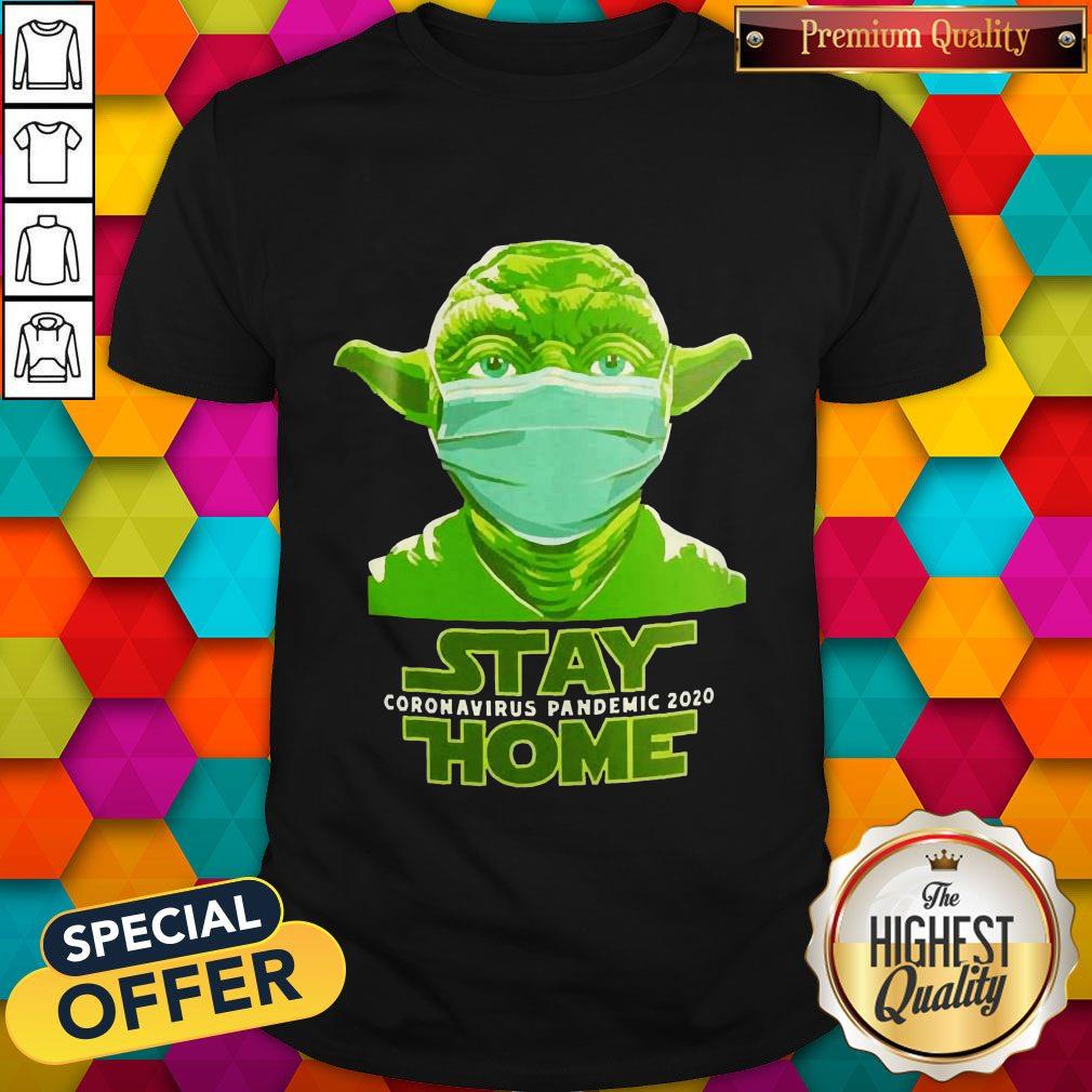 Master Yoda Mask Stay Home Coronavirus Pandemic 2020 Shirt