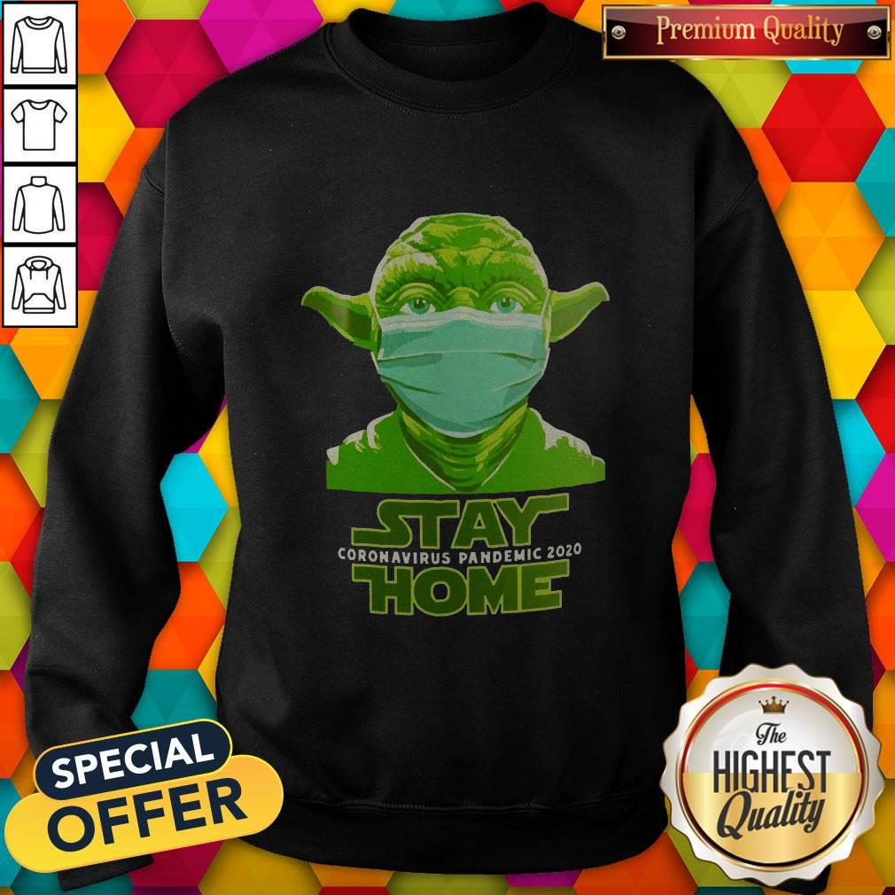 Master Yoda Mask Stay Home Coronavirus Pandemic 2020 Shirt