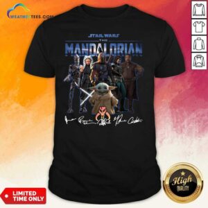 Good Star Wars The Mandalorian And Baby Yoda Signatures Shirt