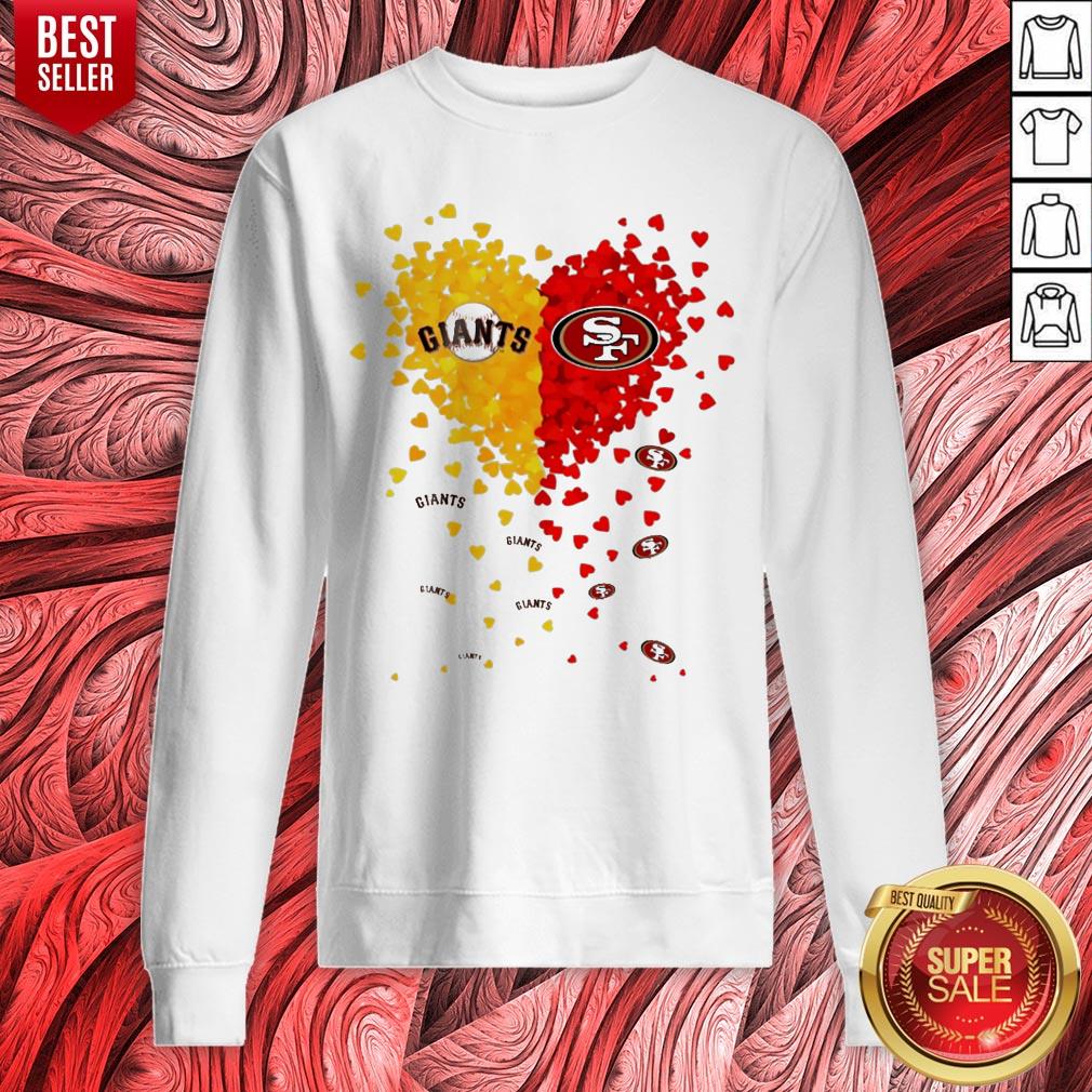 New York Giants Vs San Francisco 49ers Hearts Shirt