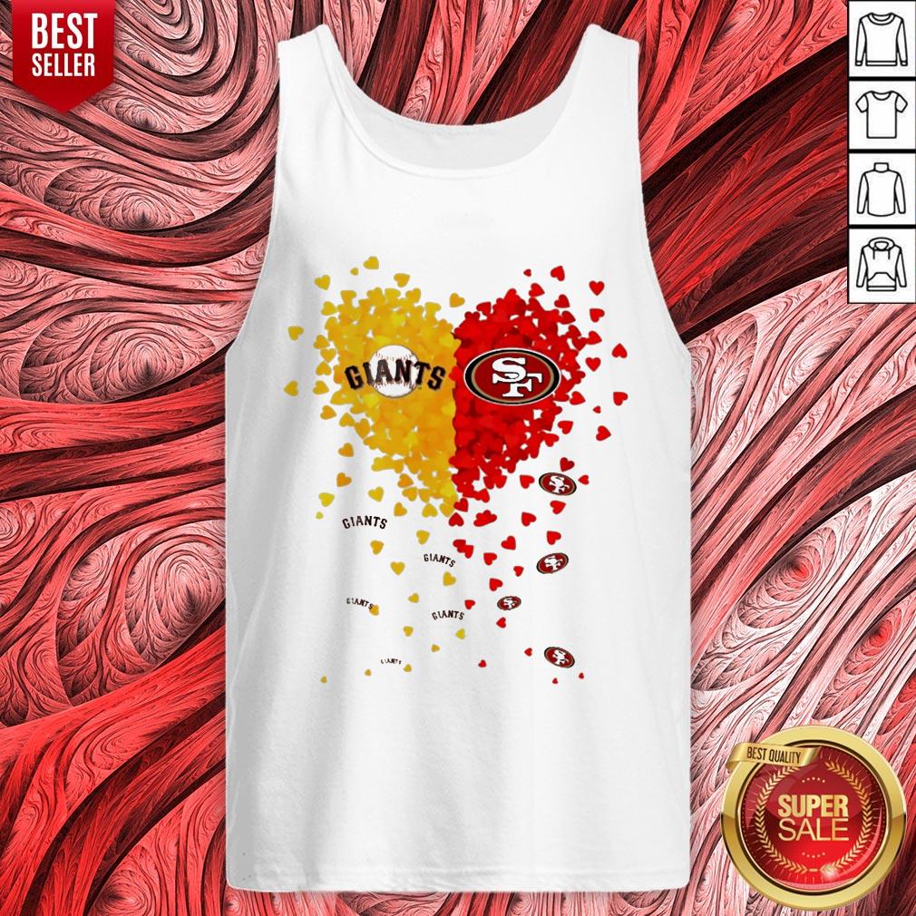 New York Giants Vs San Francisco 49ers Hearts Shirt