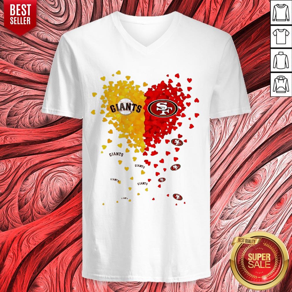 New York Giants Vs San Francisco 49ers Hearts Shirt