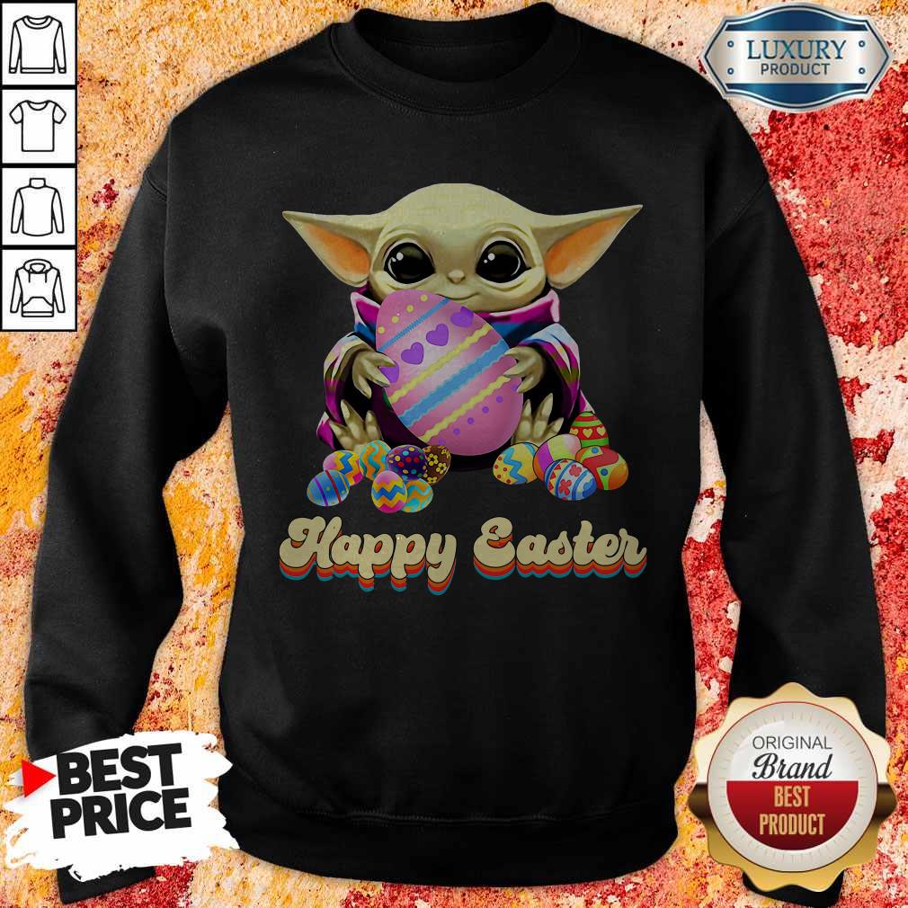 Nice Baby Yoda Hug Easter Egg Happy Easter Shirt
