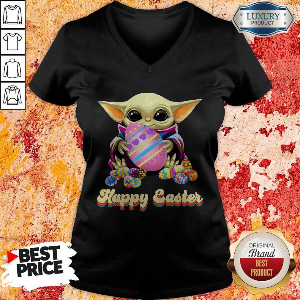 Nice Baby Yoda Hug Easter Egg Happy Easter Shirt