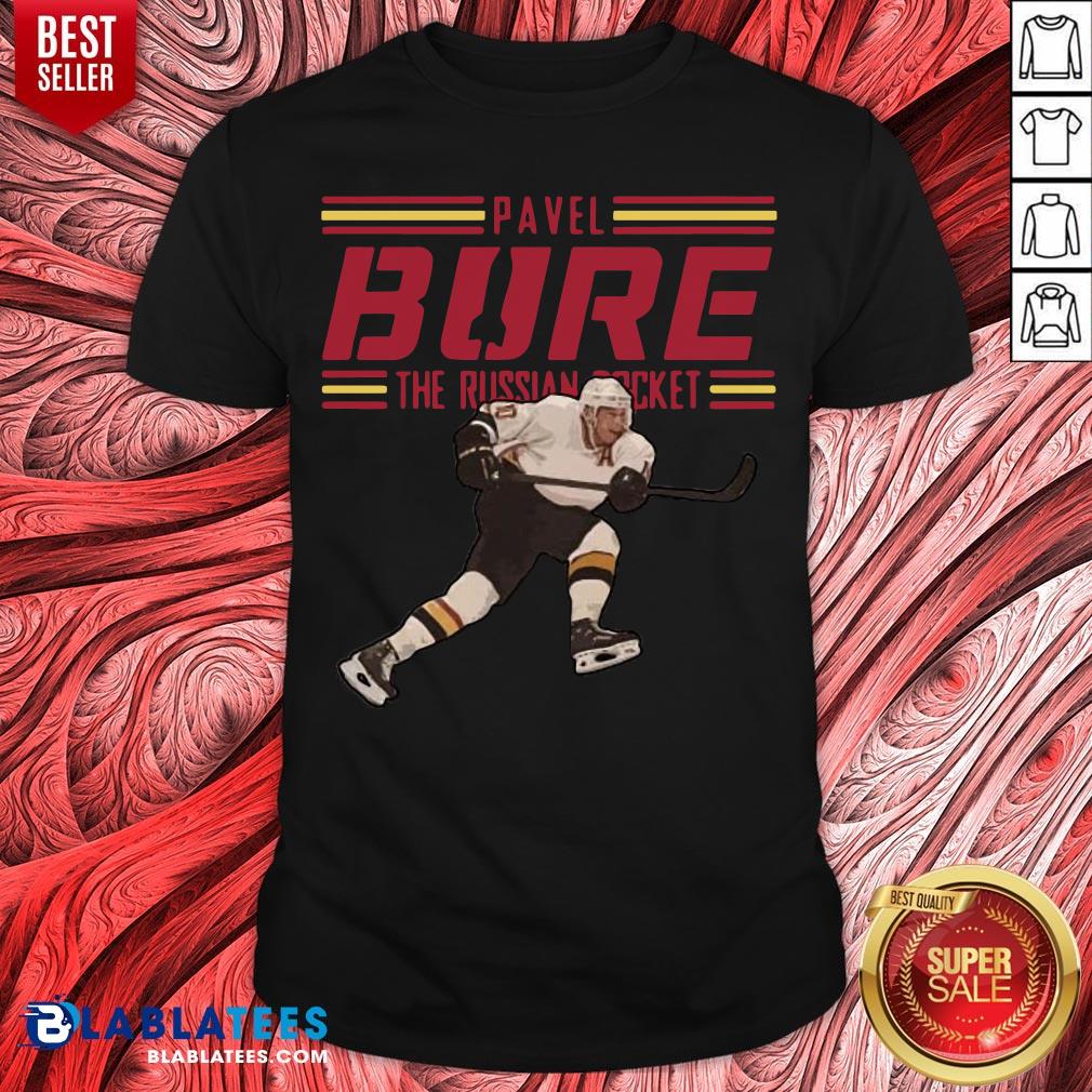 Nice Pavel Bure The Russian Rocket Play T-Shirt