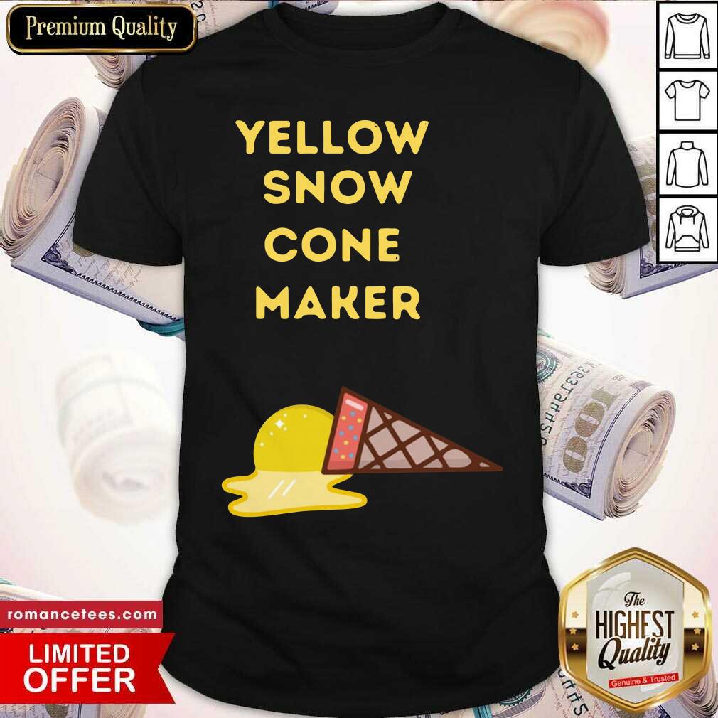 Nice Yellow Snow Cone Maker Shirt