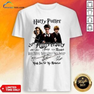 Pretty Harry Potter 20th Anniversary 2001 2021 7 Parts 1179 Minutes Signatures Shirt