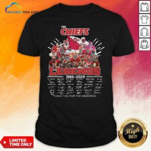 Top The Kansas City Chiefs Legends 1960 2020 Signatures Shirt