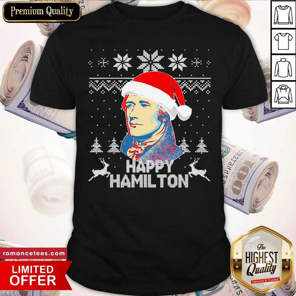 Official Happy Hamilton Ugly Christmas Shirt