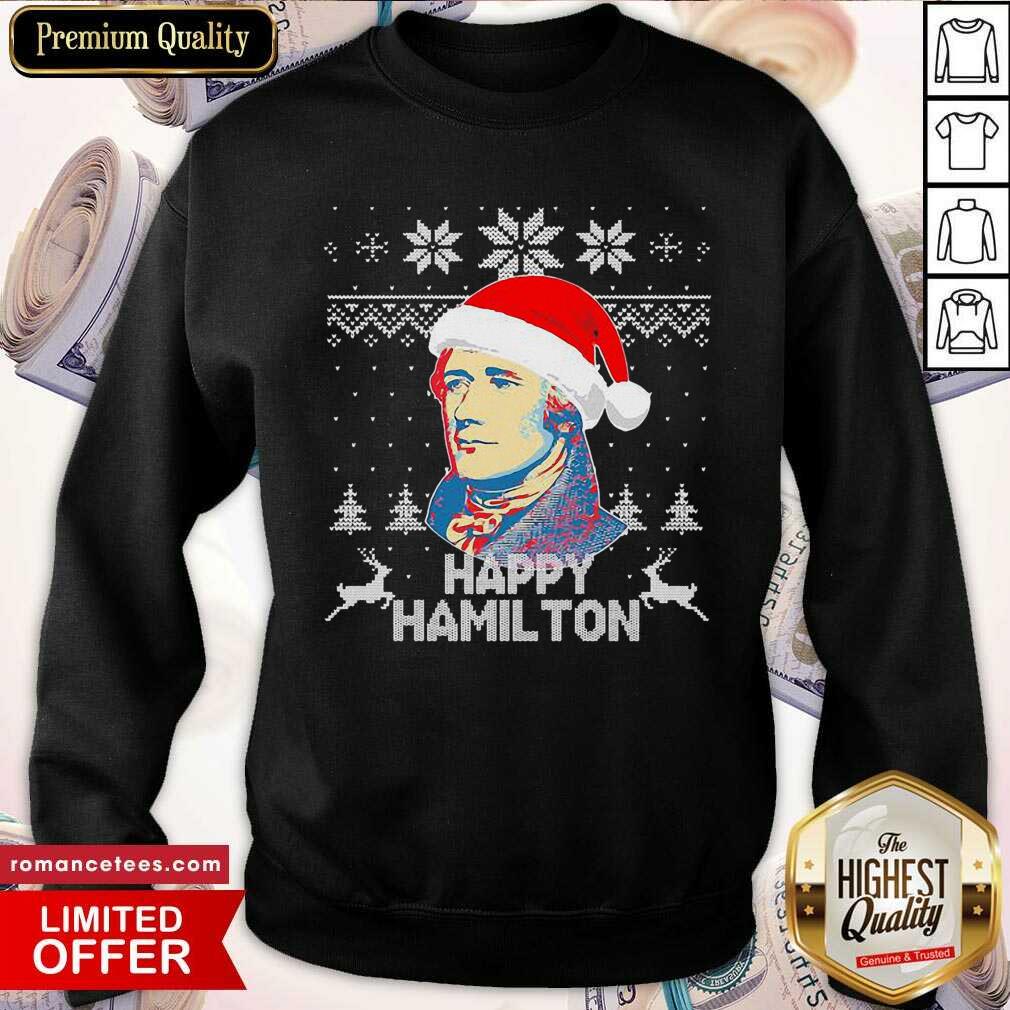 Official Happy Hamilton Ugly Christmas Shirt