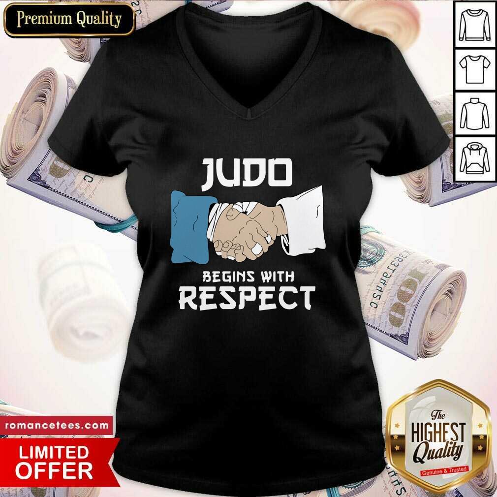 Official Judo Begins With Respect Shirt