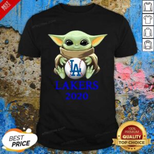 Nice Baby Yoda Hug Los Angeles Lakers 2020 Shirt