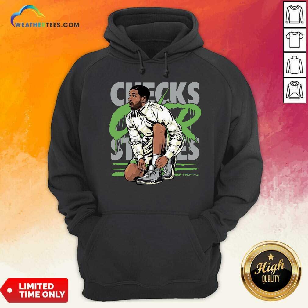 Original Air Jordan 3 Chlorophyll Drake Checks Over Stripes Shirt