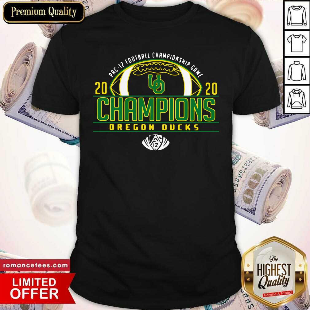 Premium Oregon Ducks 2020 PAC 12 Football Champions Shirt