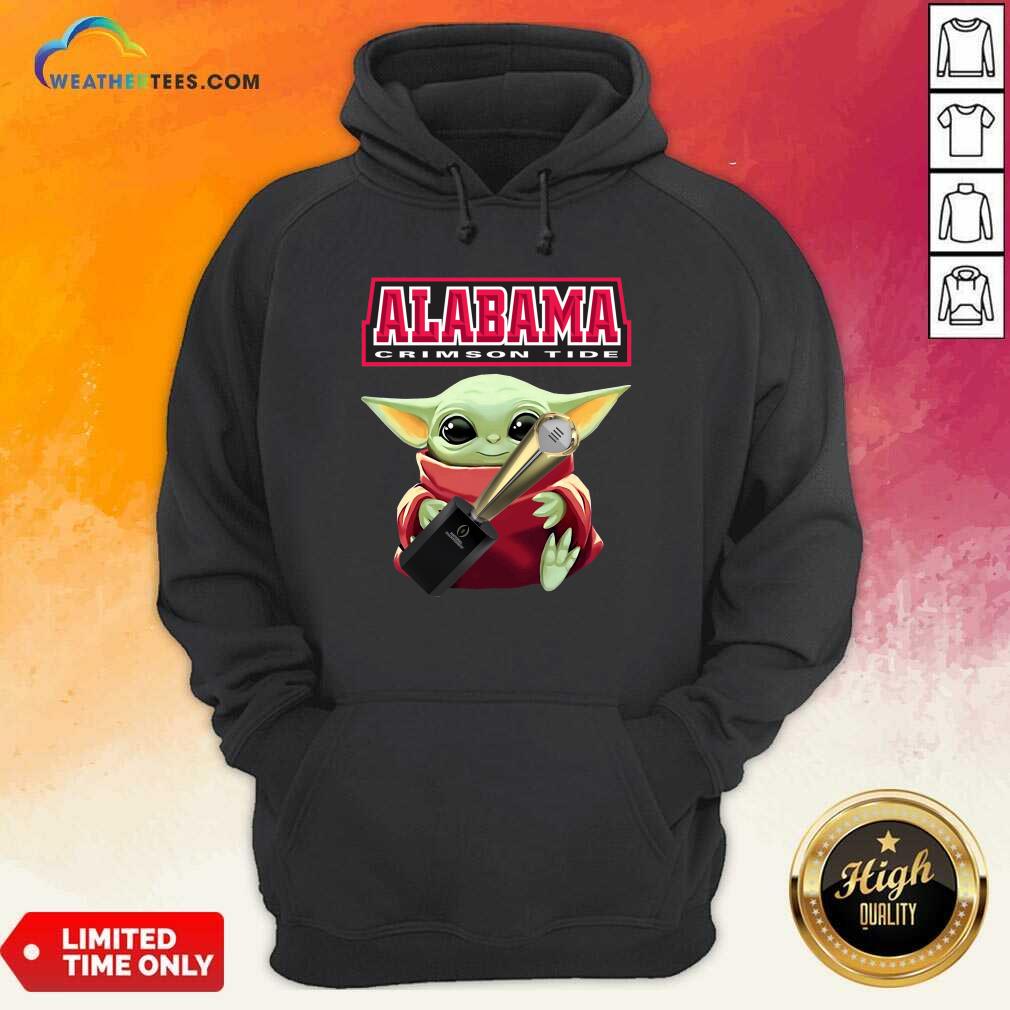 Pretty Baby Yoda Alabama Crimson Tide Shirt
