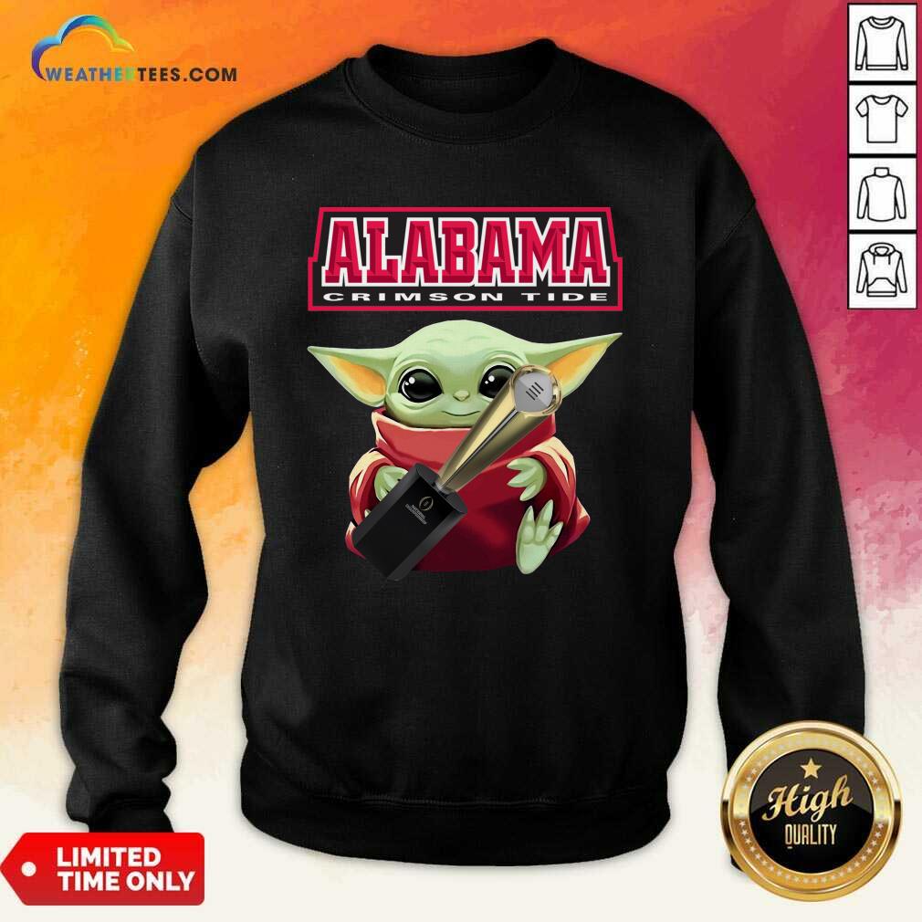 Pretty Baby Yoda Alabama Crimson Tide Shirt