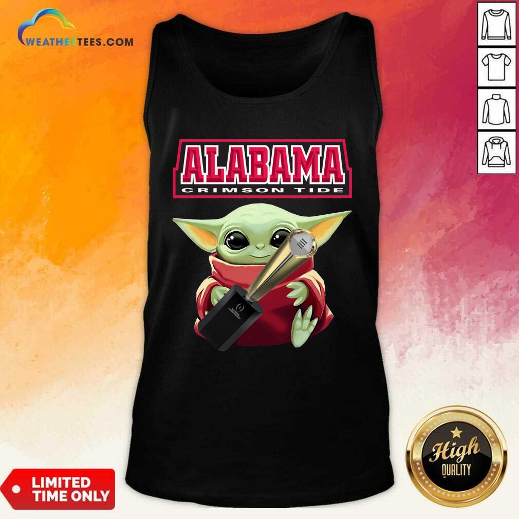 Pretty Baby Yoda Alabama Crimson Tide Shirt