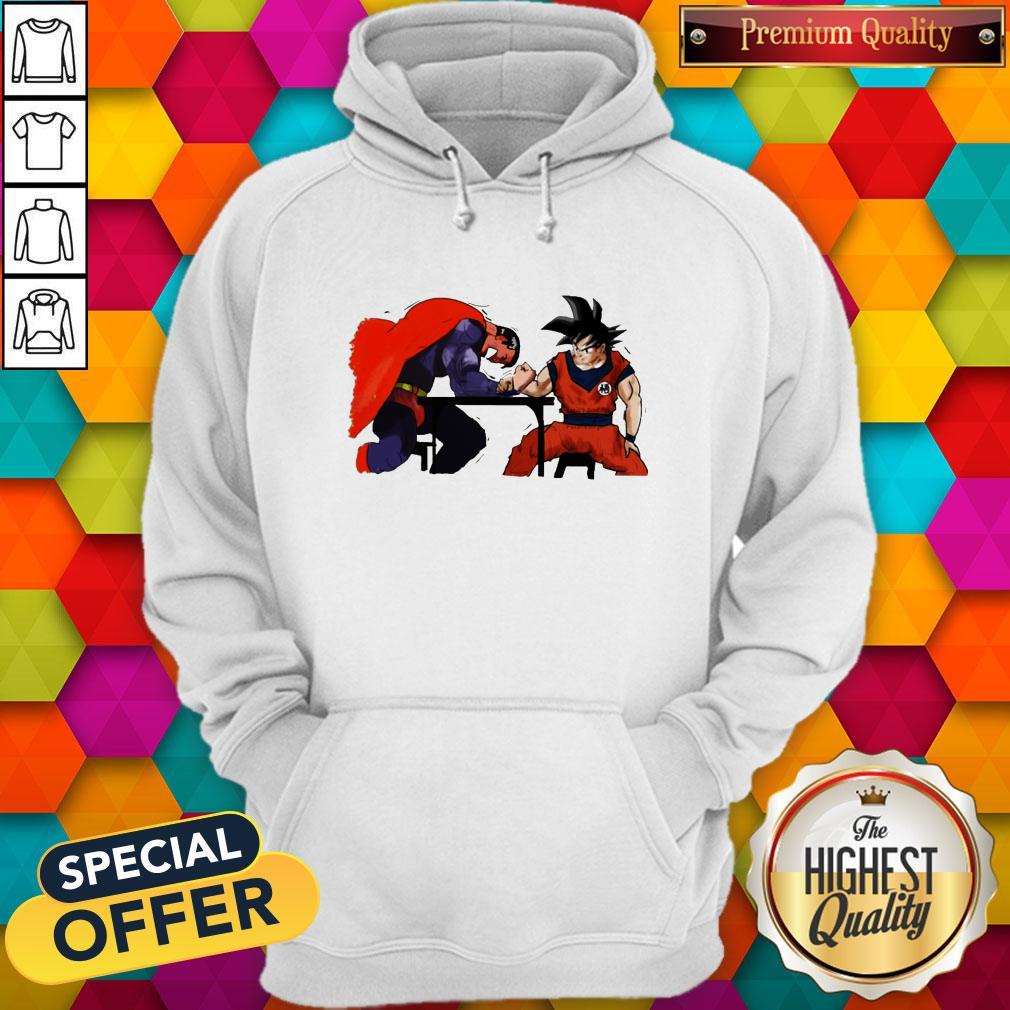 Pretty Songoku Vs Superman Arm-Wrestling Shirt