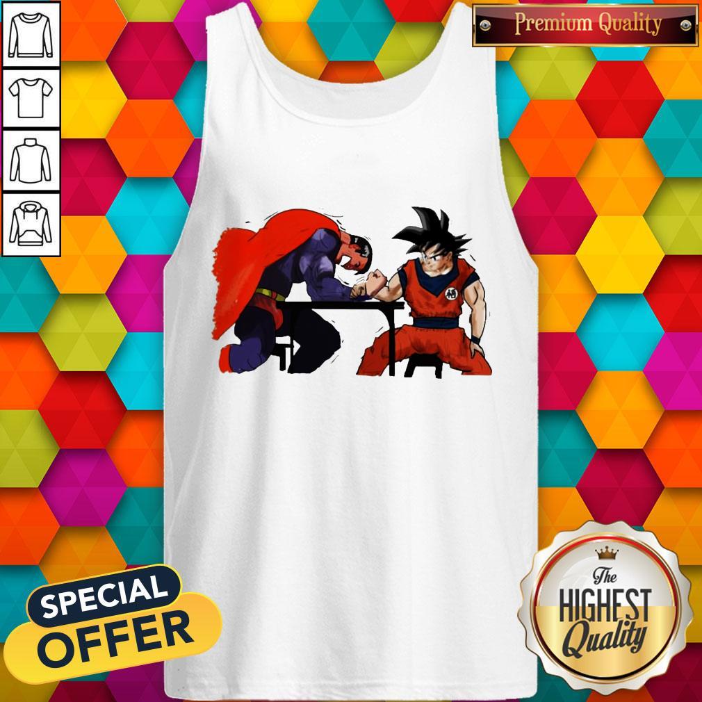 Pretty Songoku Vs Superman Arm-Wrestling Shirt