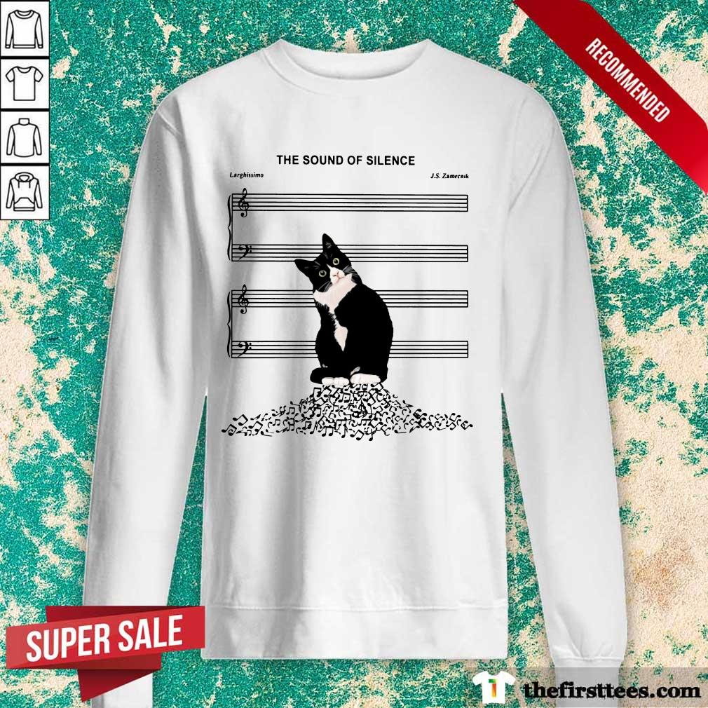 Pretty The Sound Of Silence Music And Cats Lover Shirt