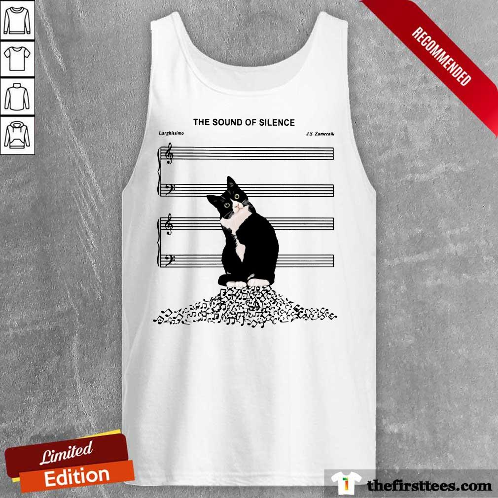 Pretty The Sound Of Silence Music And Cats Lover Shirt