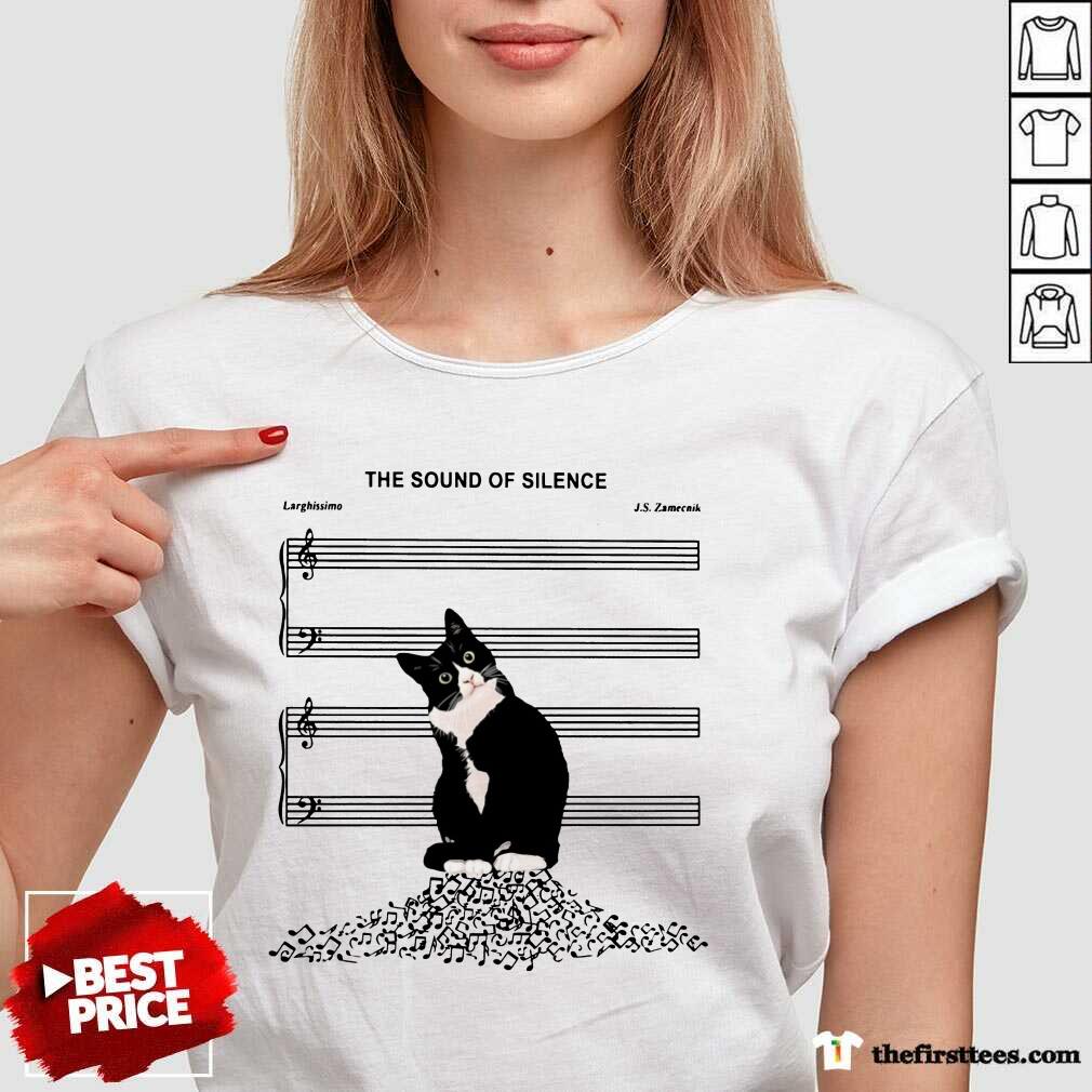 Pretty The Sound Of Silence Music And Cats Lover Shirt