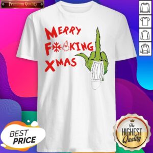 Funny Grinch Hand Merry Fucking Xmas Christmas Sweat Shirt