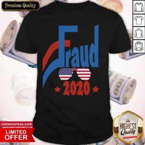 Official Fraud 2020 Glass American Flag Shirt