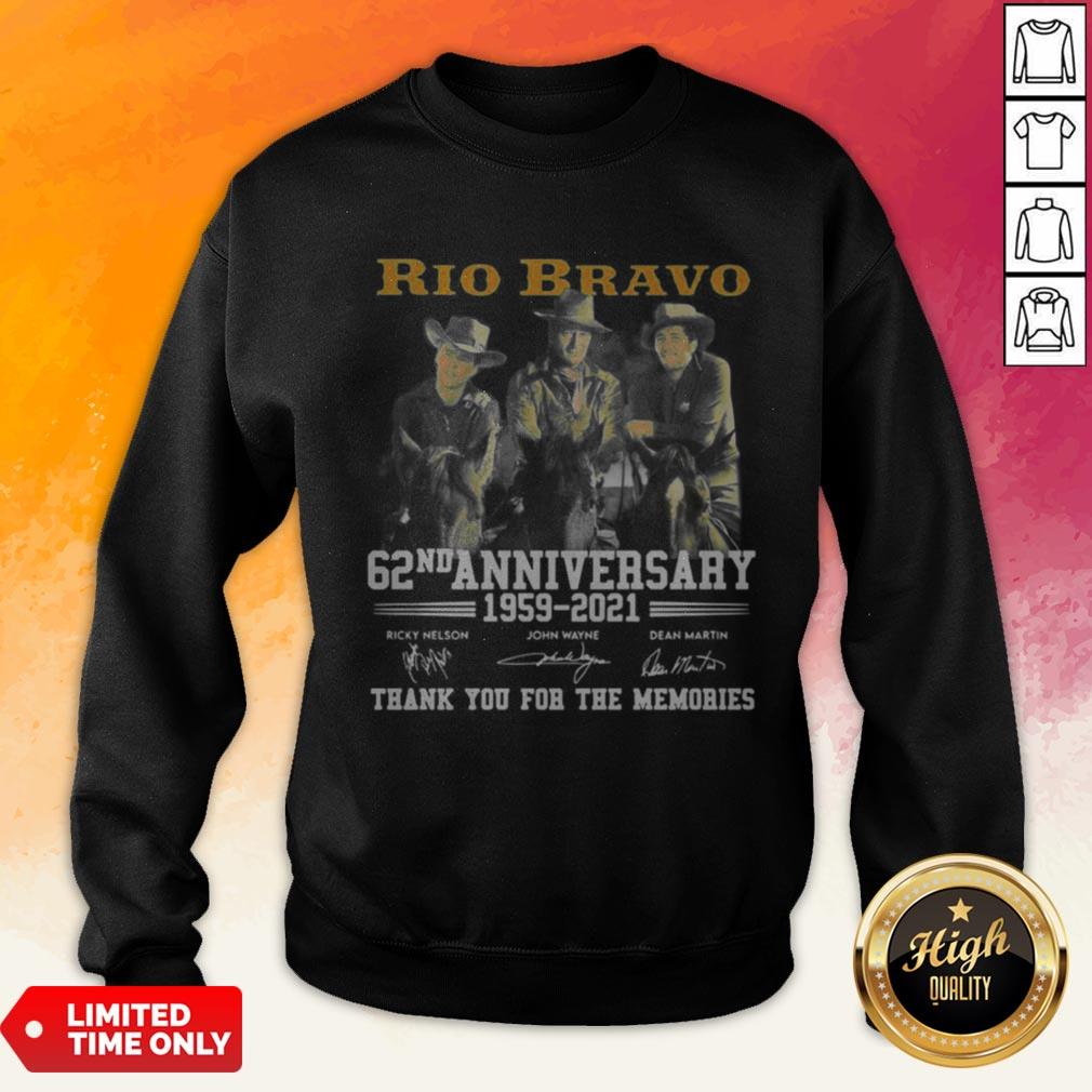 Rio Bravo 62nd Anniversary 1959 2021 Thank You For The Memories Signature Shirt