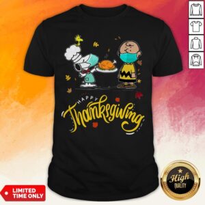Charlie Brown Snupy And Woodstock Happy Thanksgiving Shirt