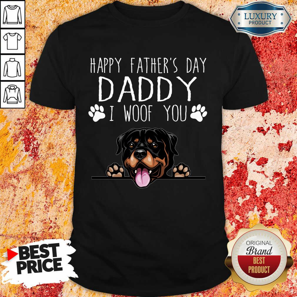 Rottweiler Happy Father's Day Daddy Shirt