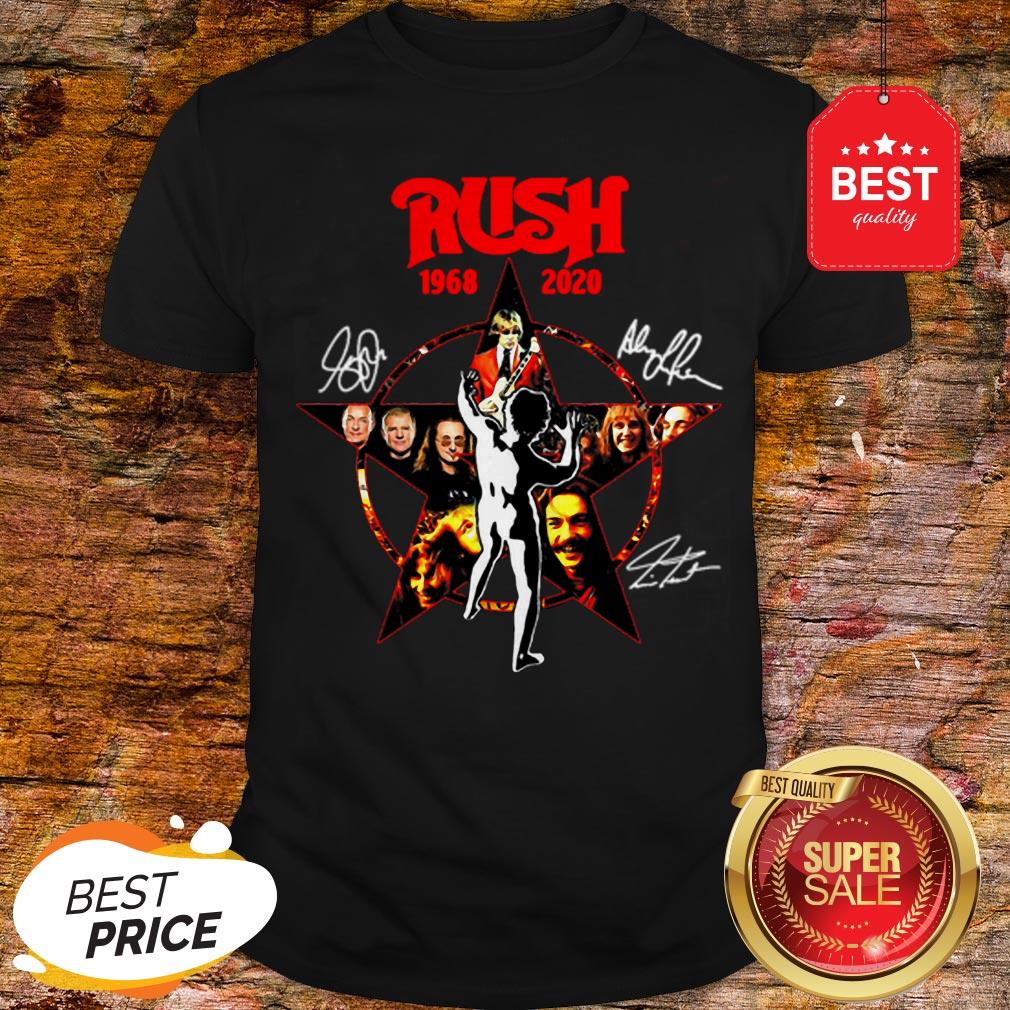 Rush 1968-2020 Signatures Autographed Shirt