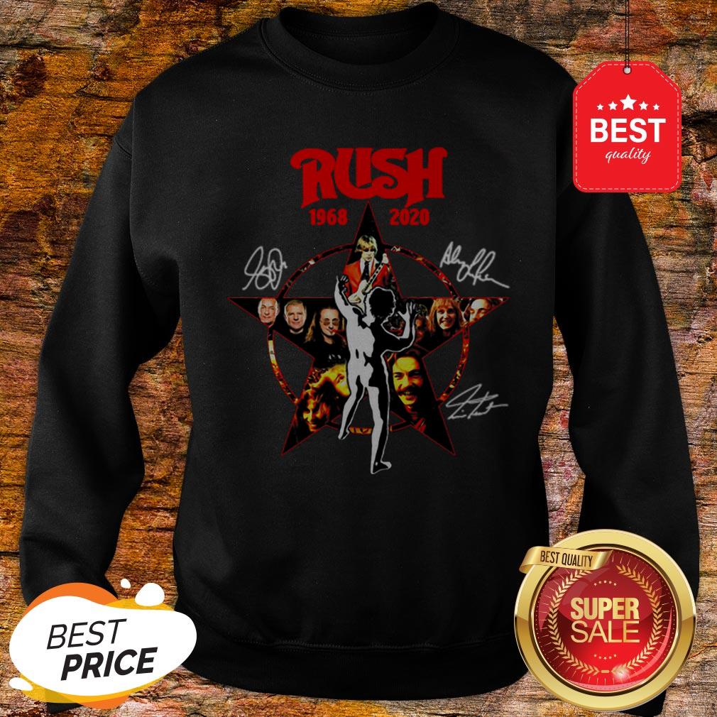 Rush 1968-2020 Signatures Autographed Shirt