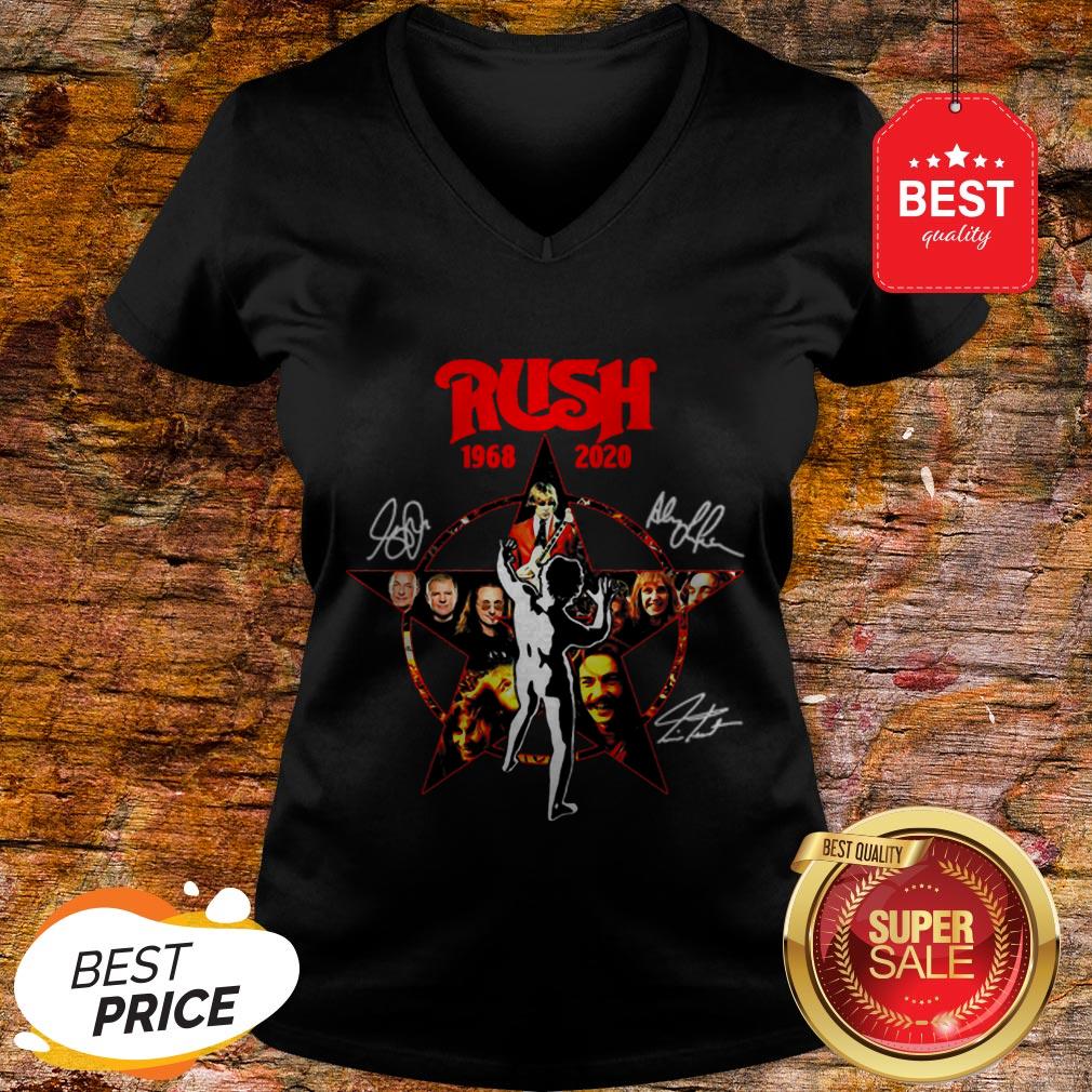Rush 1968-2020 Signatures Autographed Shirt