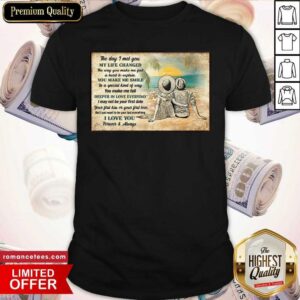 Beach Couple Dressed My Life Changed Custom Shirt