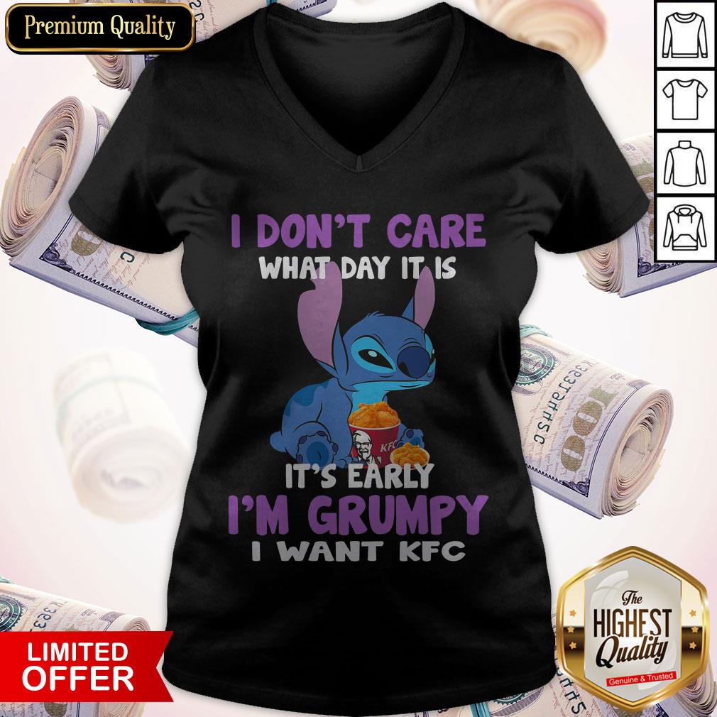 Stitch I Don’t Care What Day It Is It’s Early I’m Grumpy I Want KFC Shirt