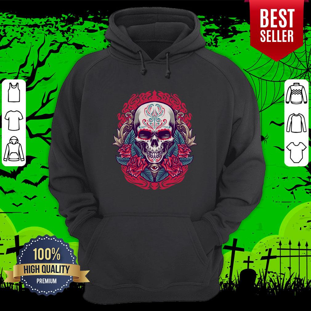 Sugar Skull Rose Eye Day Of The Dead Shirt
