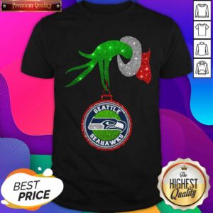 Top Grinch Hand Holding Seattle Seahawks Christmas Shirt