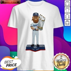 Justin Turner Member Los Angeles Dodgers 2020 World Series Champions Bobblehead Shirt
