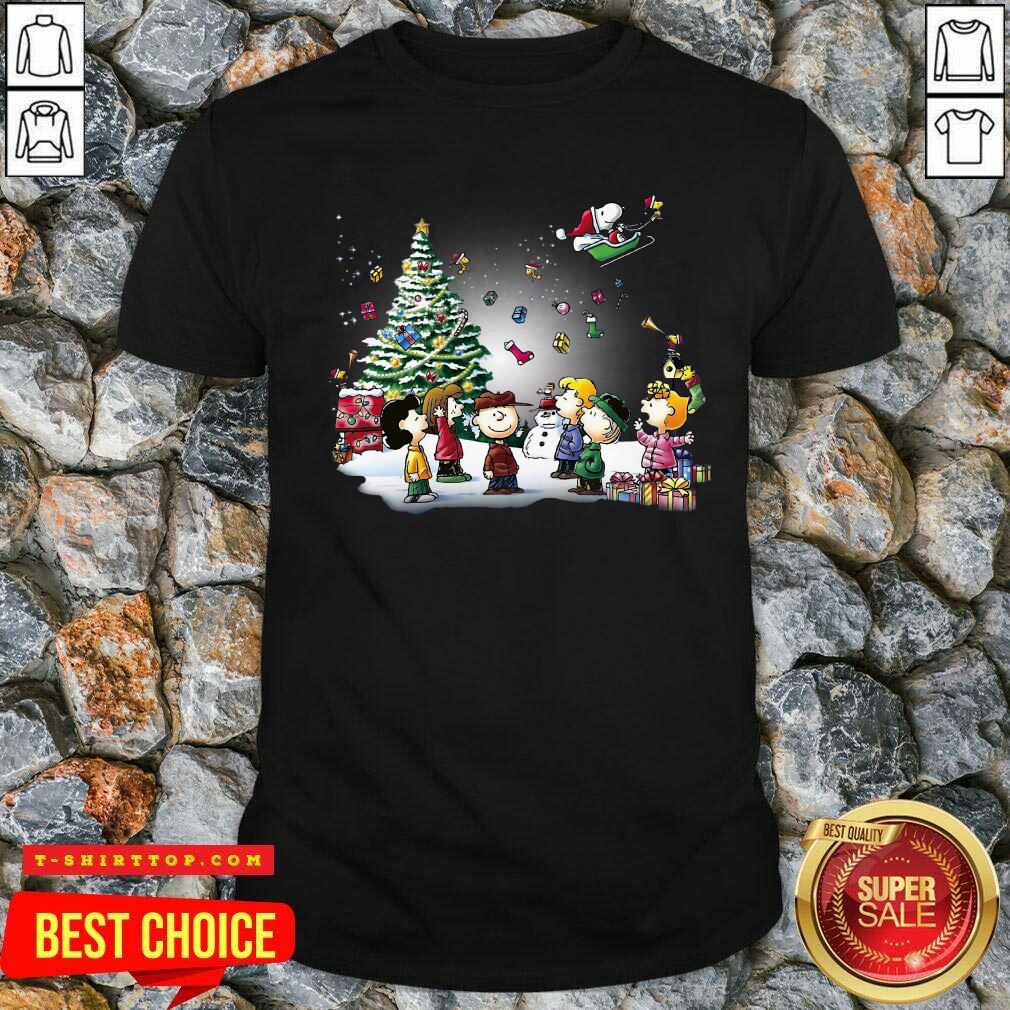 The Peanuts Character Merry Christmas Shirt