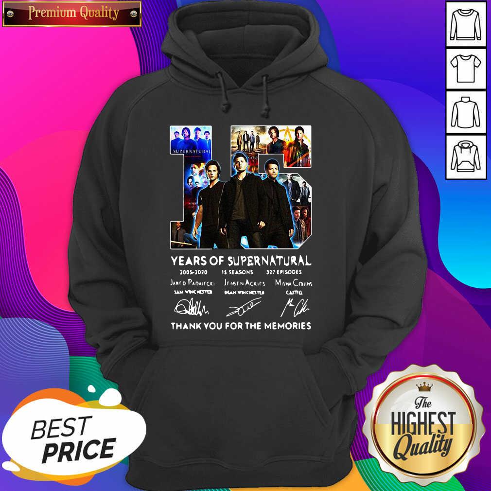 Top 15 Years Of Supernatural Thank You For The Memories Signatures Shirt