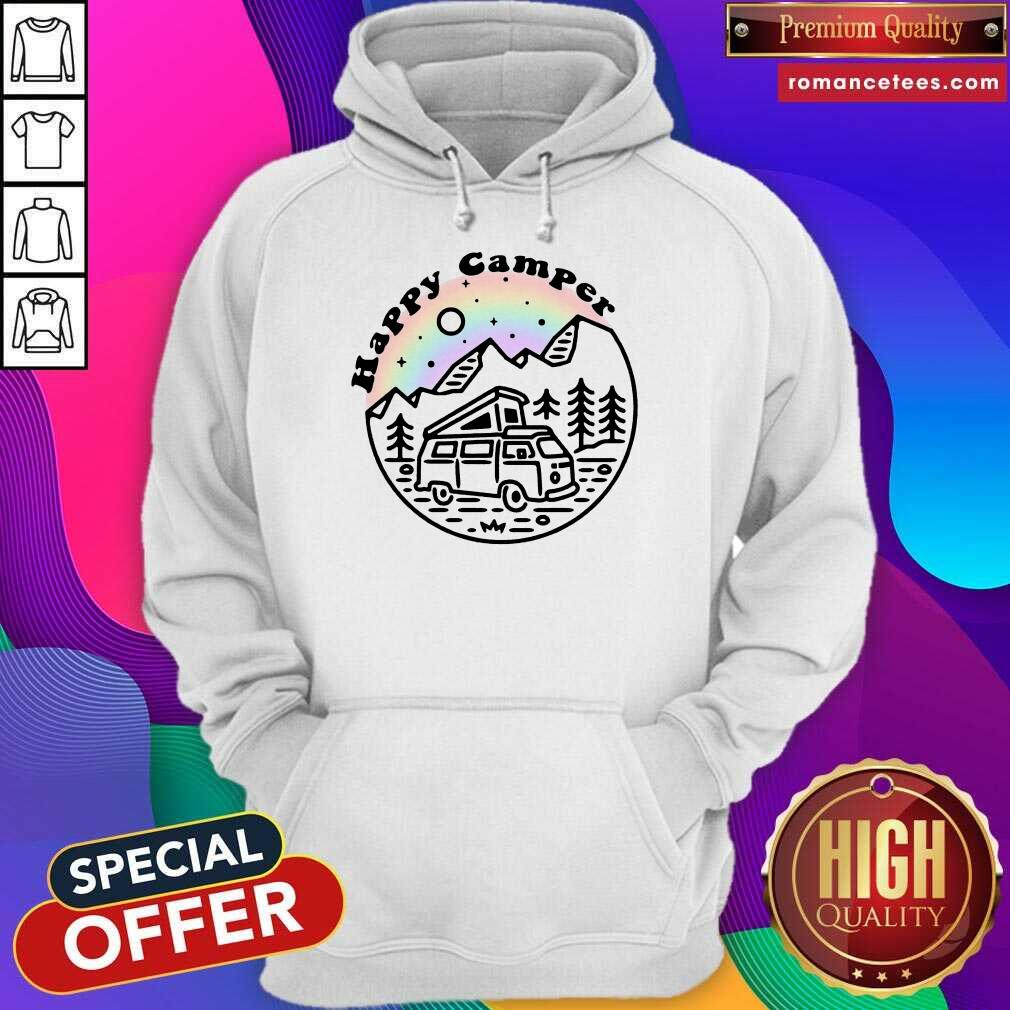 Top Graphic Nature Happy Camper Shirt