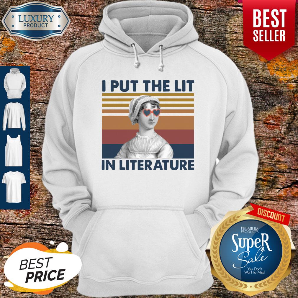 Top Jane Austen I Put The Lit In Literature Vintage Shirt