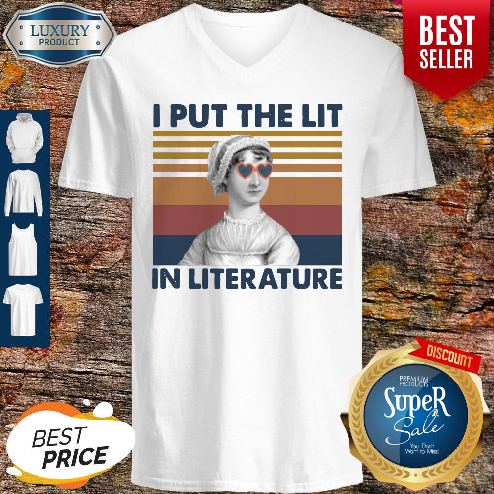 Top Jane Austen I Put The Lit In Literature Vintage Shirt