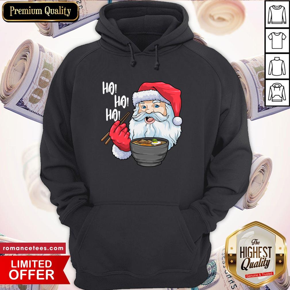 Top Santa Ramen Noodles Shirt Christmas Japanese Noodles Shirt