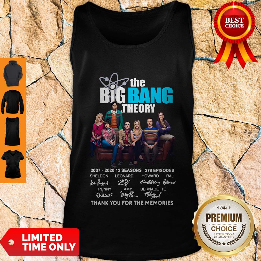 Top The Big Bang Theory Signatures Thank You For The Memories Shirt