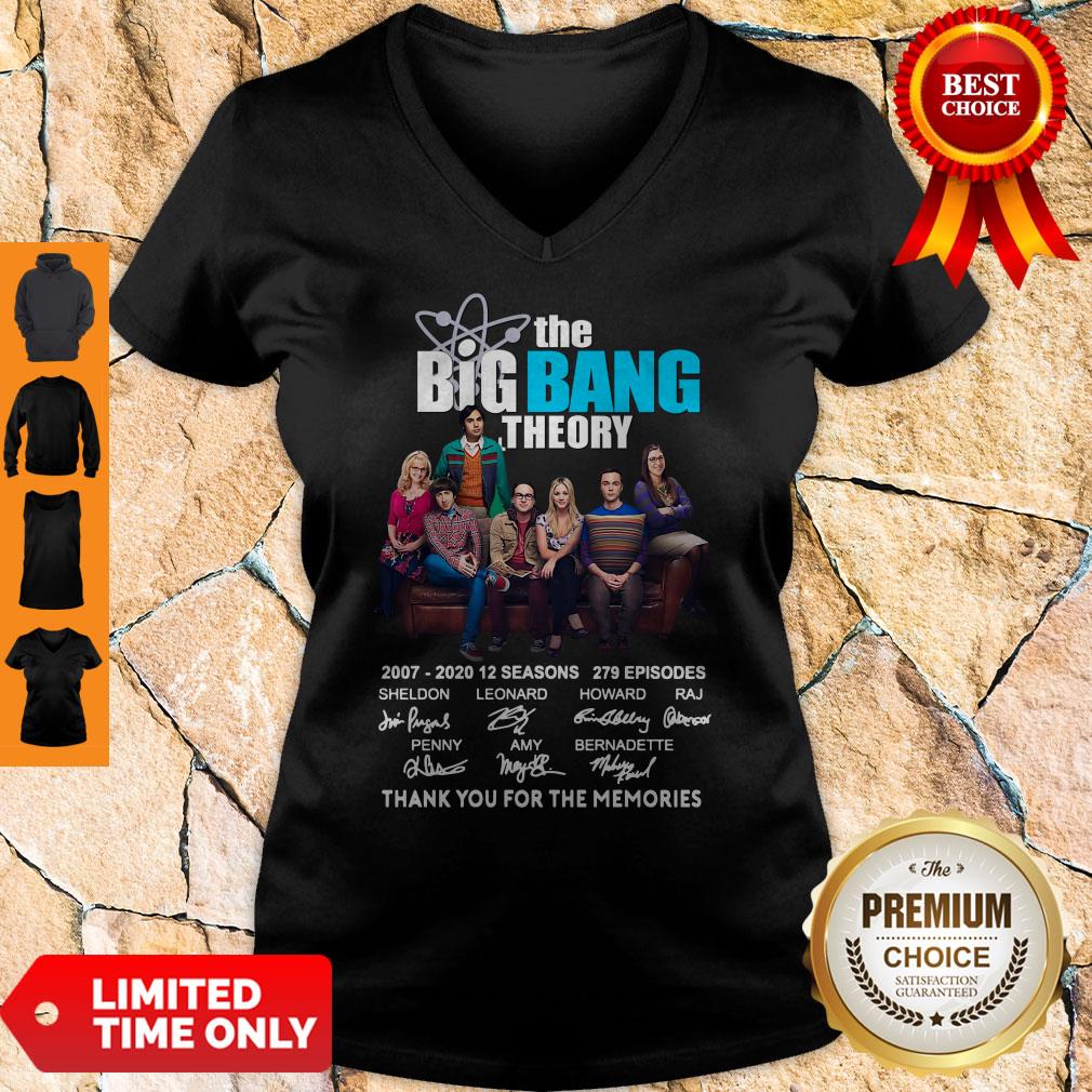 Top The Big Bang Theory Signatures Thank You For The Memories Shirt