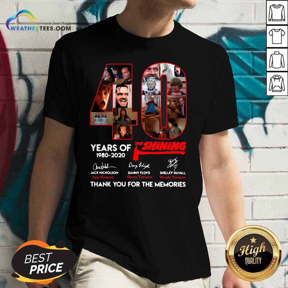 Top The Shining 40 Years Thank You For The Memories Signatures Shirt