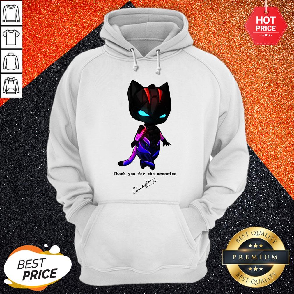 Black Pather Chadwick Boseman Thank You For The Memories Shirt